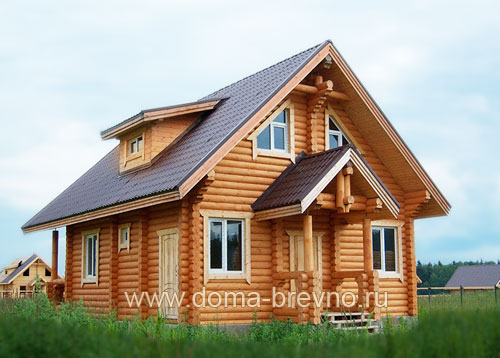 Проект деревянного дома из бревна